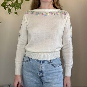Vintage Skiva Embroidered Sweater